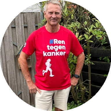 Mark rent tegen kanker tijdens de TREK Singelloop Utrecht