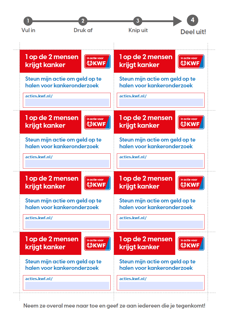 Actiekaartjes - URL