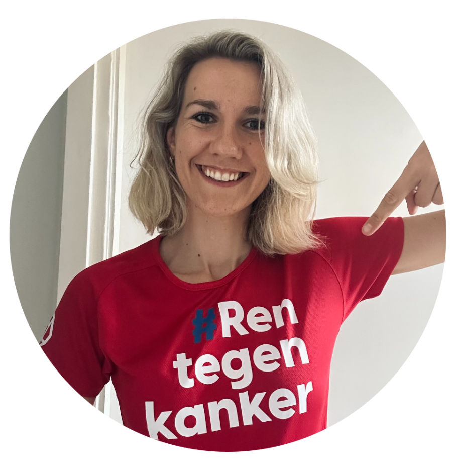 Tessa rent tegen kanker tijdens de NN Marathon The Hague