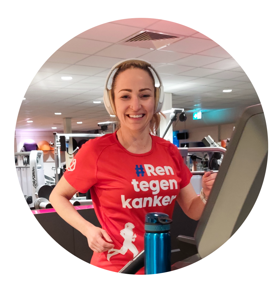 Ellen rent tegen kanker tijdens de Weerwater Run Almere