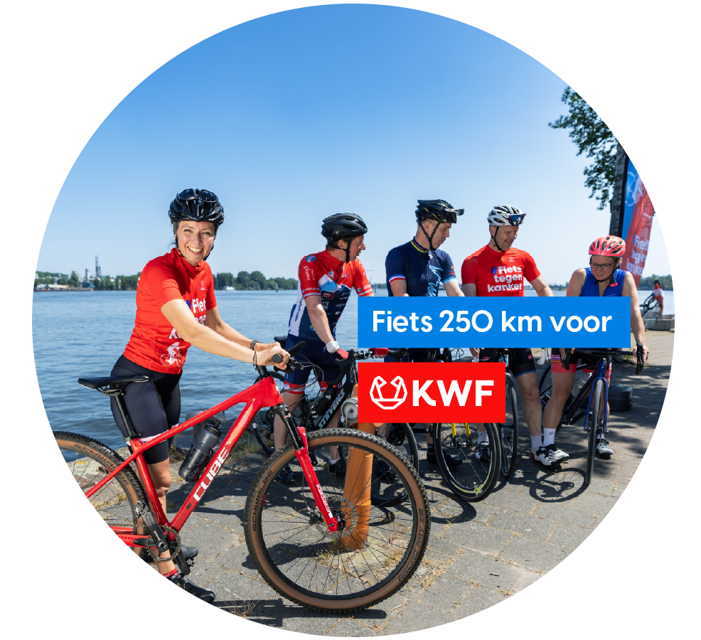 Fiets 250km voor KWF in September